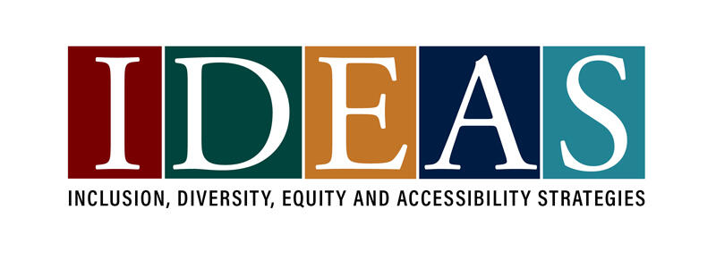 a color-block logo that spells IDEAS